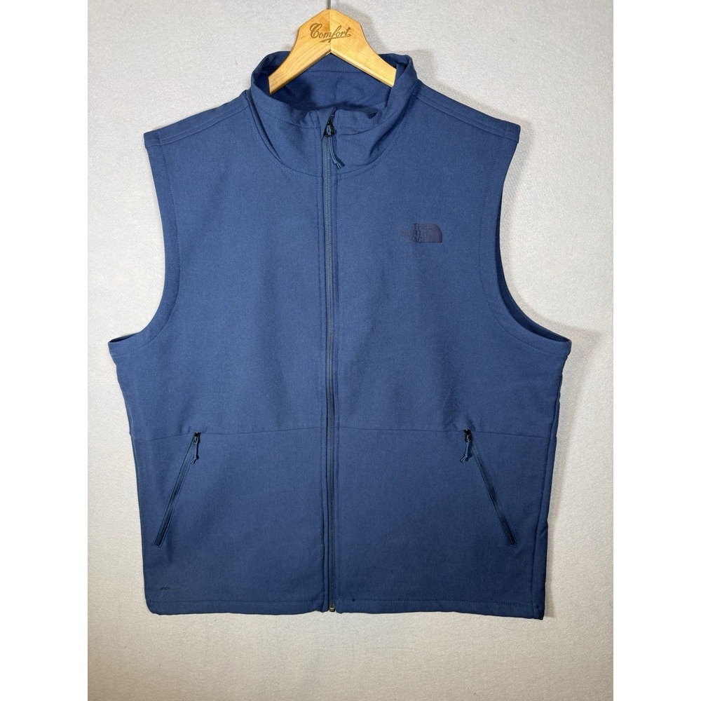 The North Face Men's XL Camden Soft Shell Vest Windwall Blue Outdoor Layers